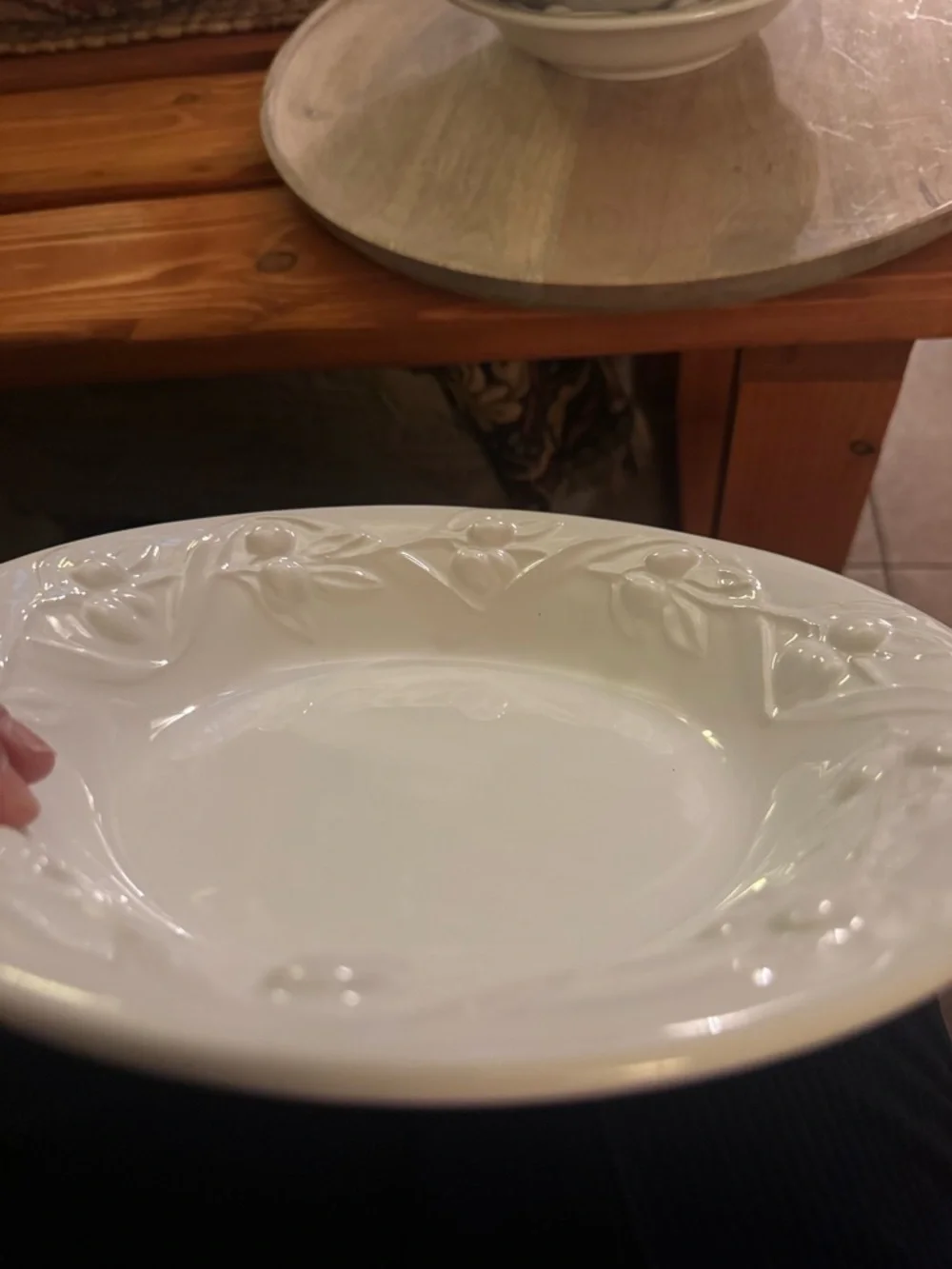 Williams Sonoma I Patrizi Olive Harvest White Pasta Bowl - set of 4